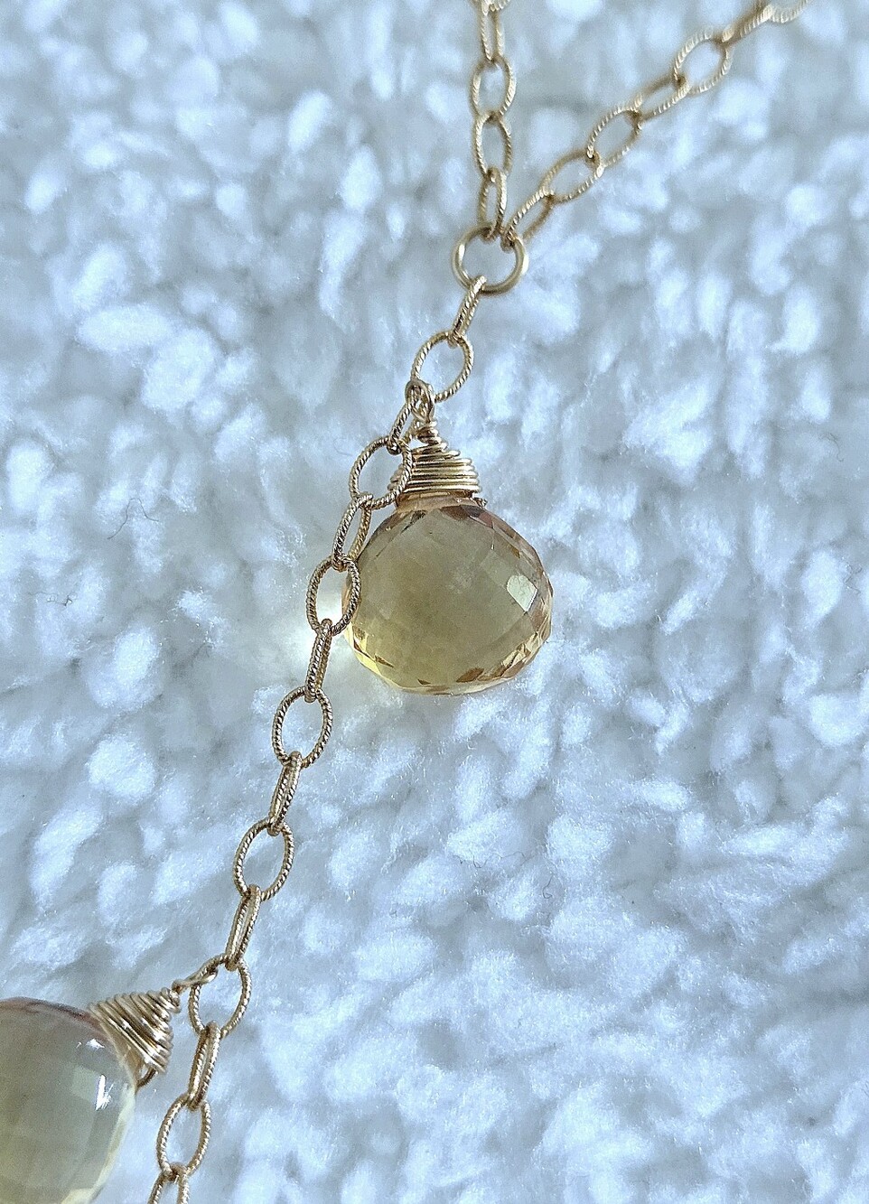 Gold💛 Necklace With Citrine🧡 Gemstones💎 - NWOT - Picture 6 of 16